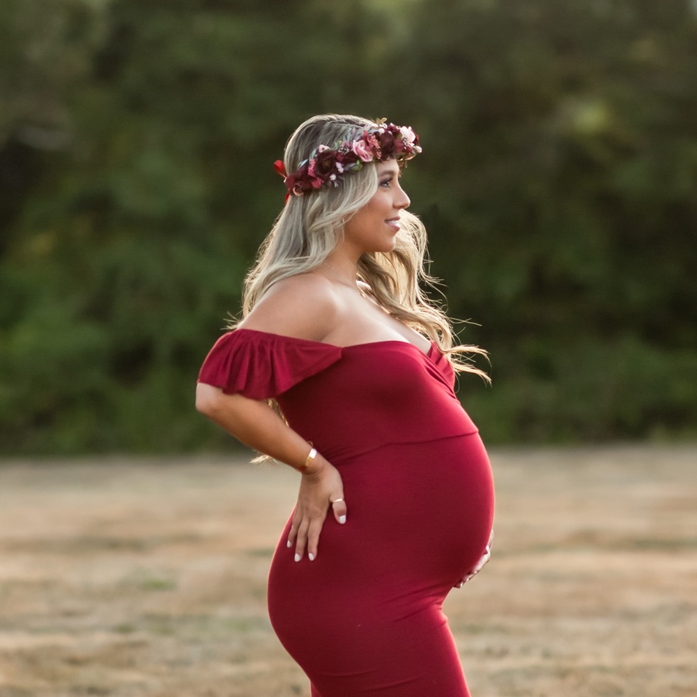 Etsy Flower Crown (Burgundy, Blush & Pink)